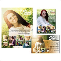 Seniors Ads Yearbook Templates - Olivia
