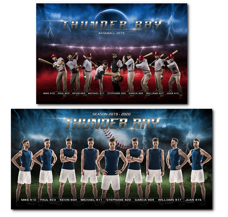 Baseball THUNDER Templates