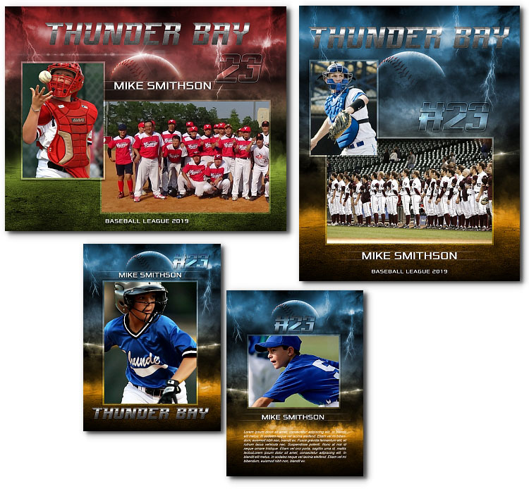 Baseball THUNDER Templates