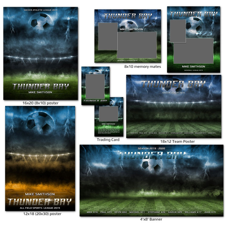 Soccer THUNDER Templates