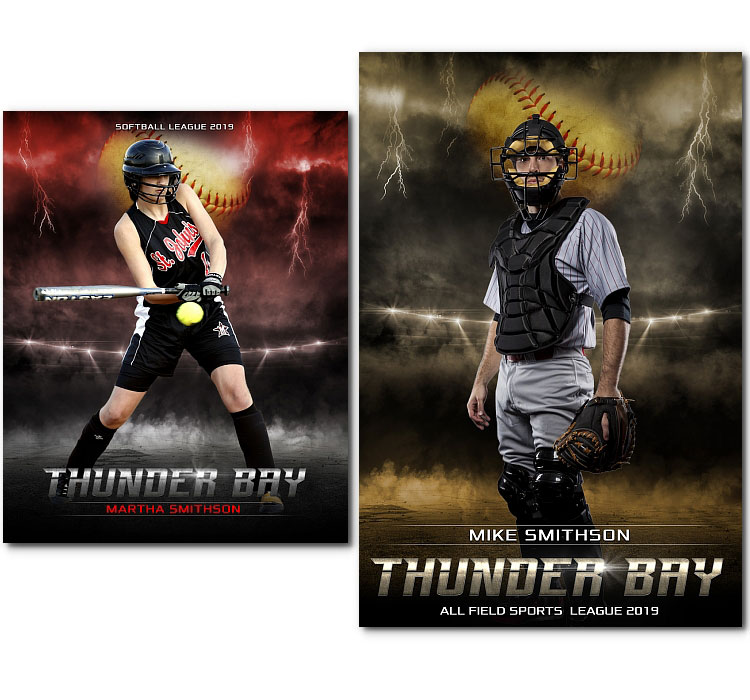 Softball THUNDER Templates