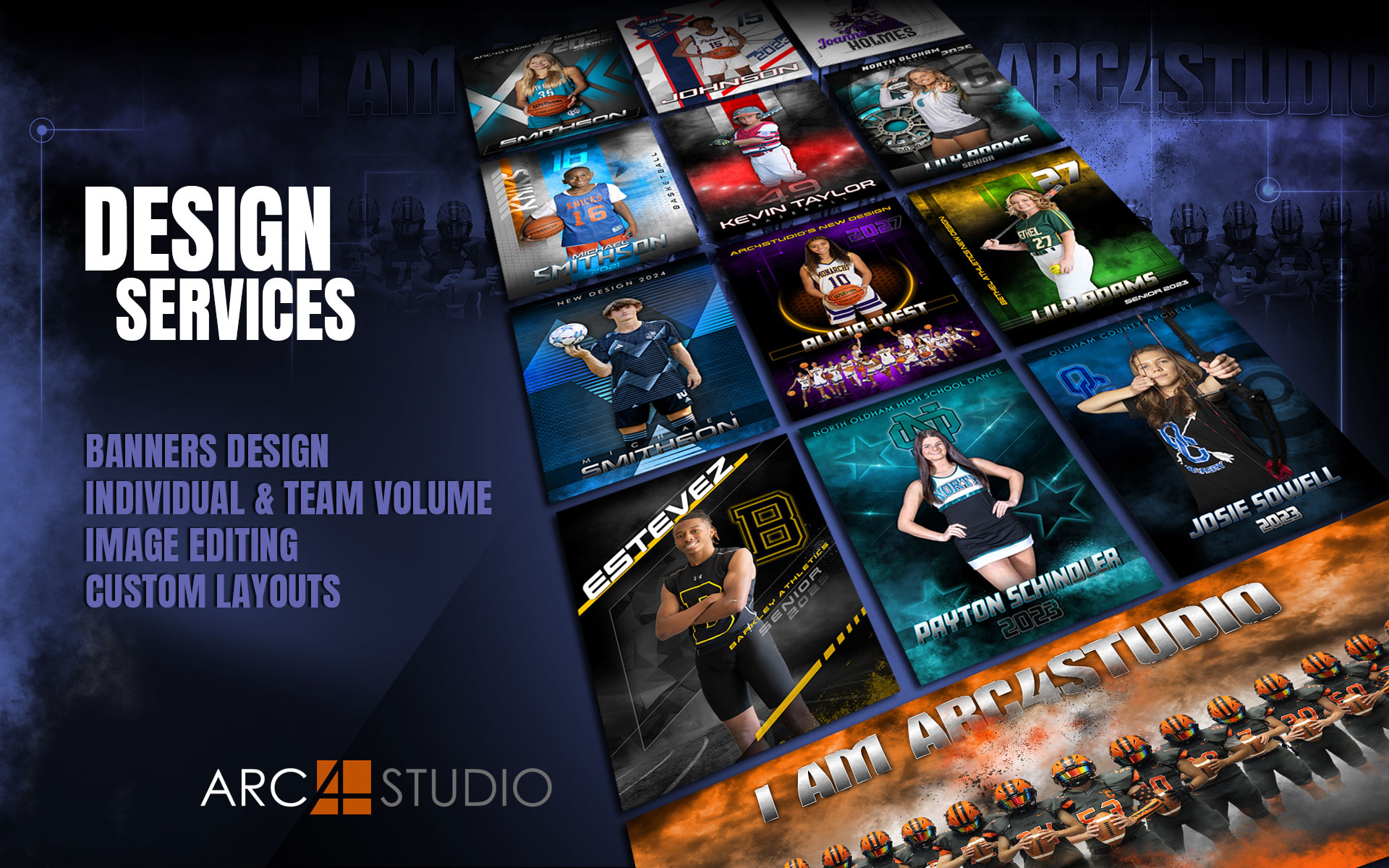 Sports Photography design services Design for Sports Photography