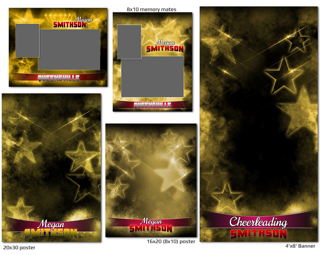 Cheerleading SELECT Templates