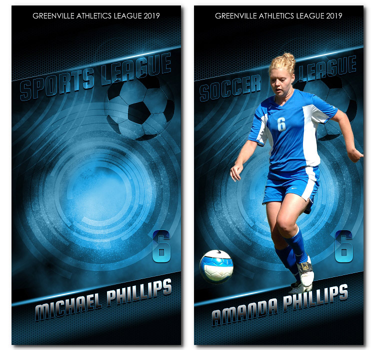 Soccer templates for banners