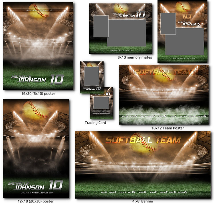 Softball STADIUM Templates