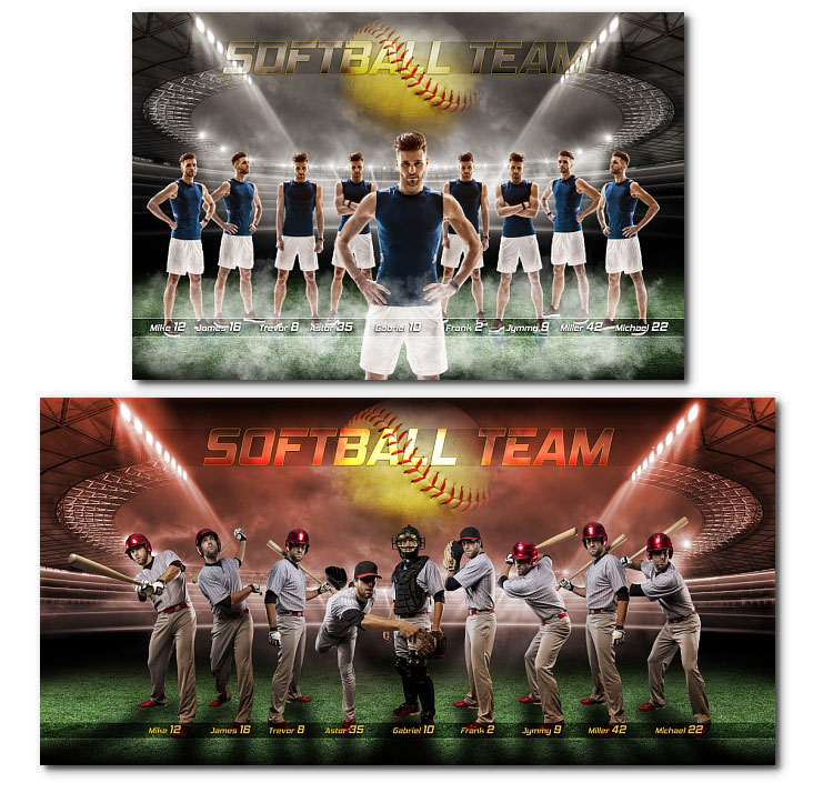 Softball SELECT Templates