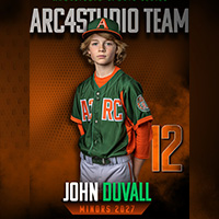 Baseball Ascent sports poster template