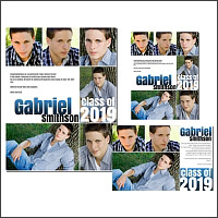 Seniors Ads Yearbook Templates - Gabriel