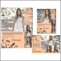 Seniors Ads Yearbook Templates - Emma