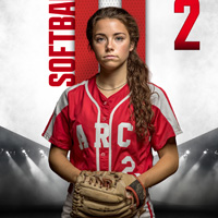 Softball Uprise poster template