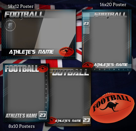 Aussie Football GRAPHITE Suite