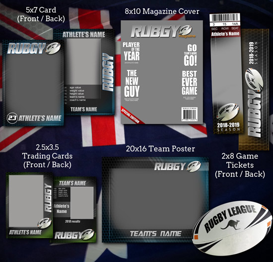 (image for) Rugby League GRAPHITE Suite