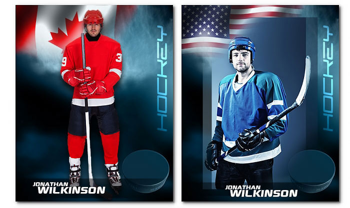 Hockey PATRIOTIC - Click Image to Close