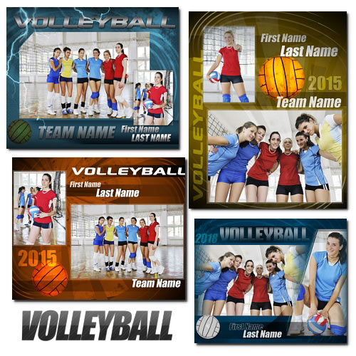 Volleyball Memory Mates Templates