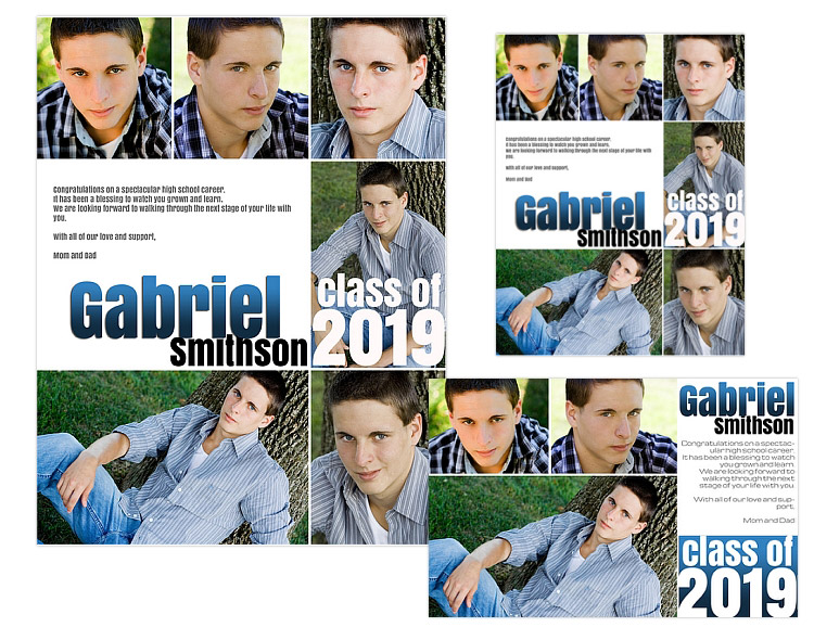 Senior Yearbook Ads templates