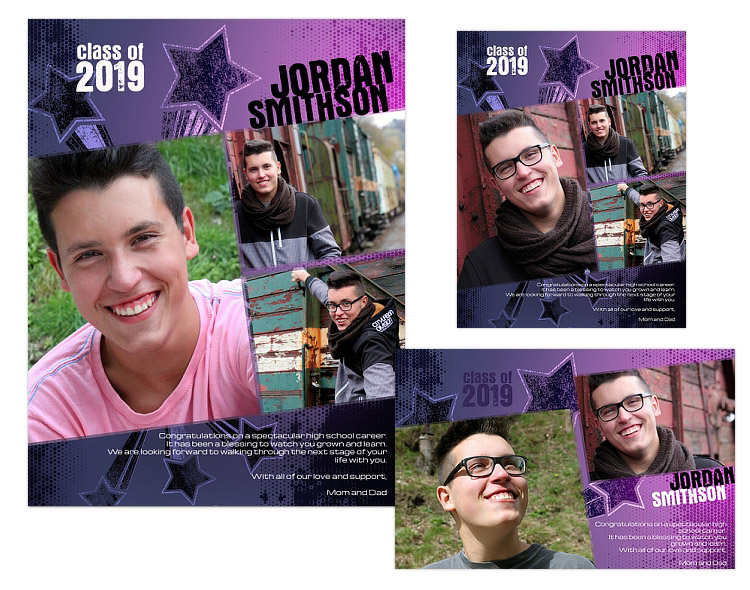 Senior Yearbook Ads templates