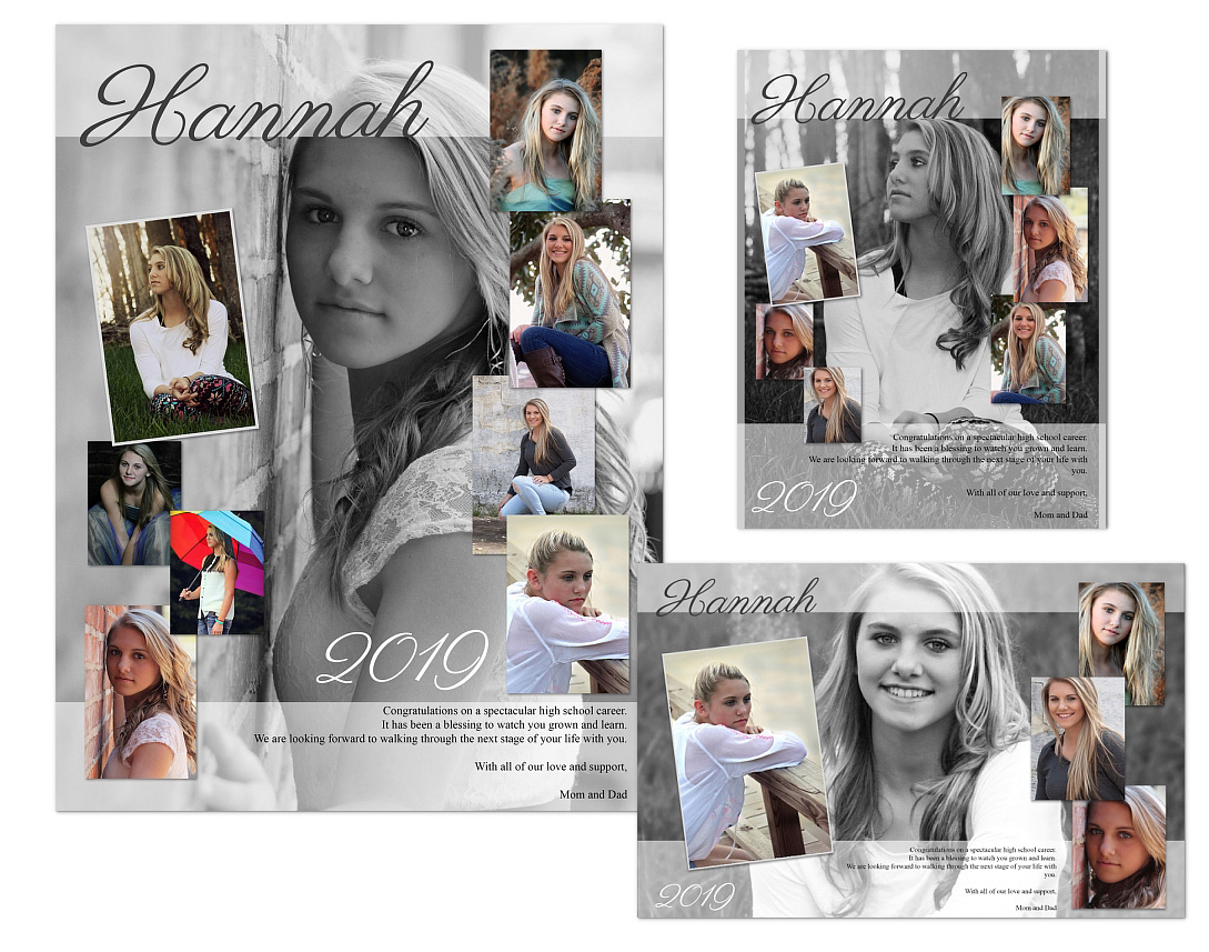 Yearbook Ads Templates - Hannah - Click Image to Close
