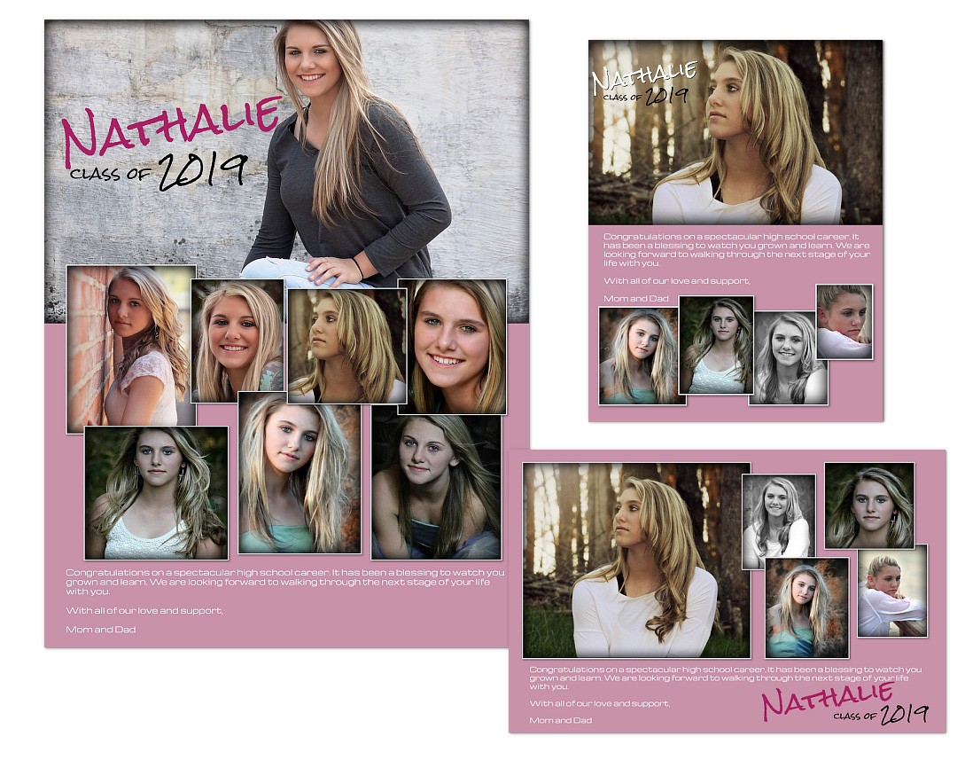 Senior Yearbook Ads templates