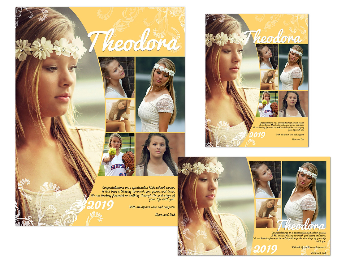 Yearbook Ads Templates - Theodora - Click Image to Close