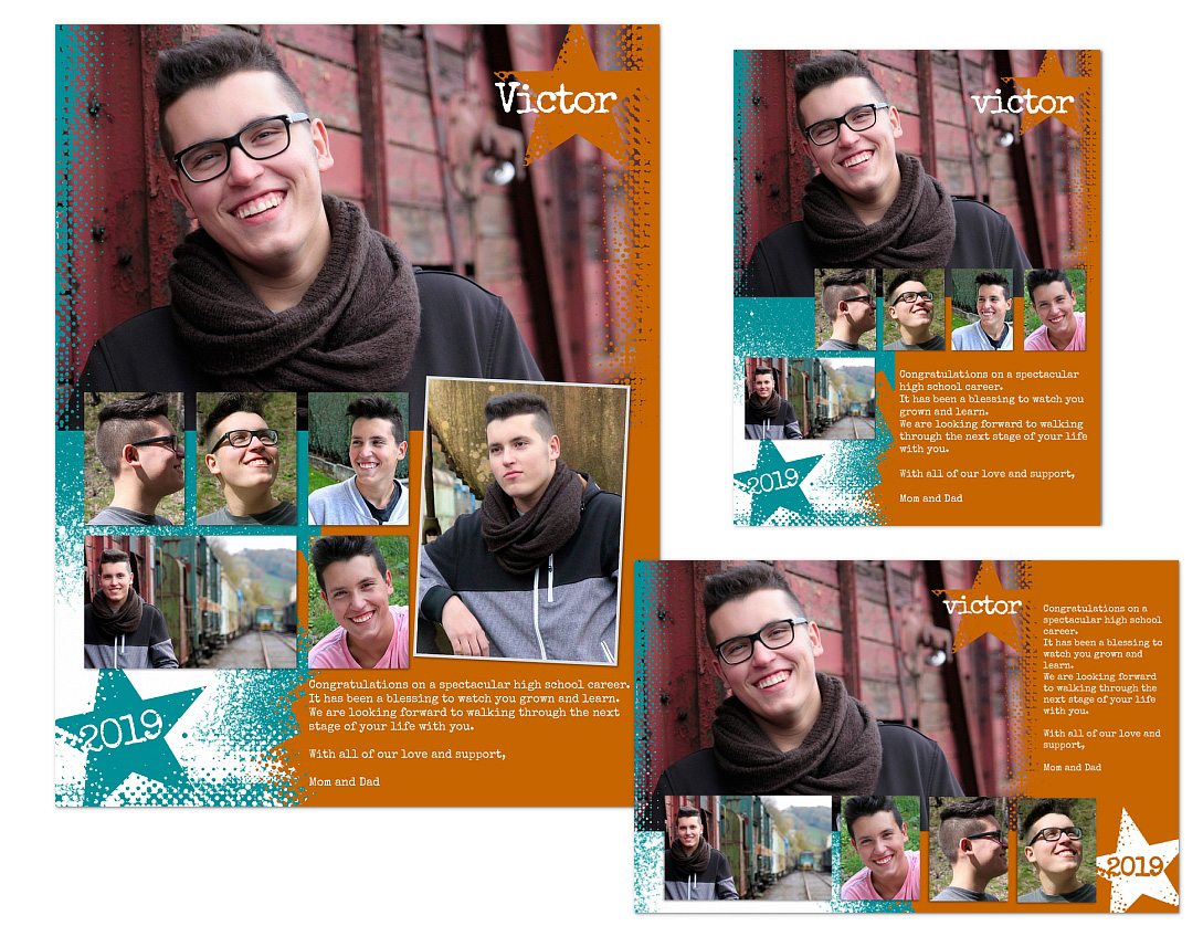 Senior Yearbook Ads templates