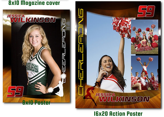 Cheerleading  Photoshop Templates