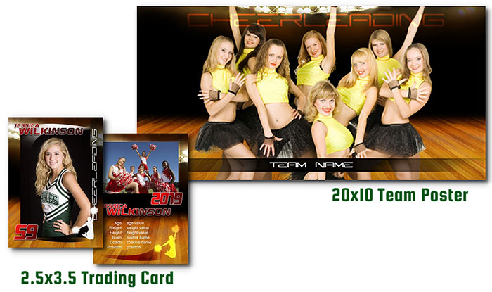 Cheerleading Photoshop Templates