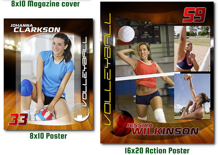 Volleyball Photoshop Templates