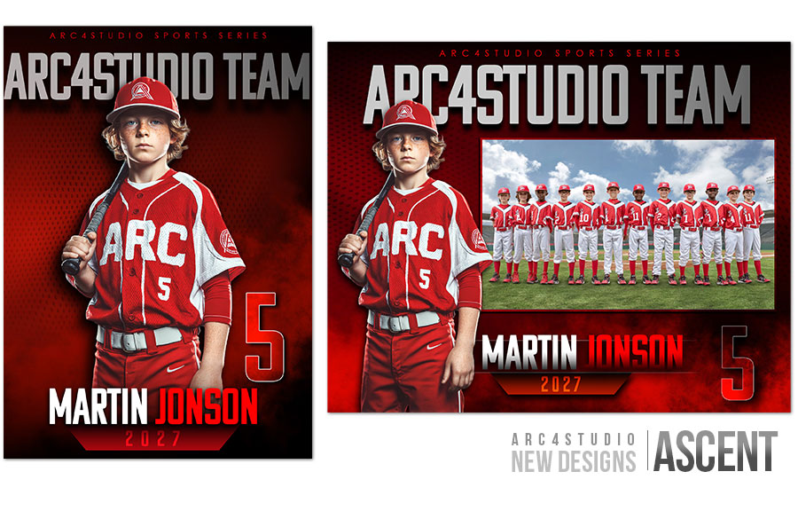 ASCENT Sports Photoshop Templates