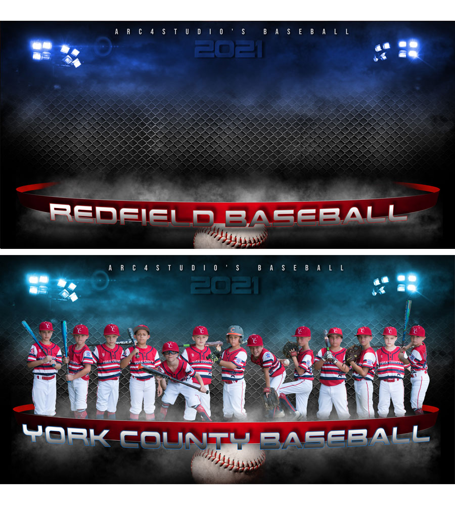 Baseball Banners WORKS 19 99 ARC4Studio Photoshop Templates for 