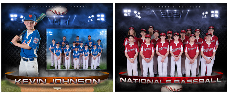 Baseball Photoshop Templates