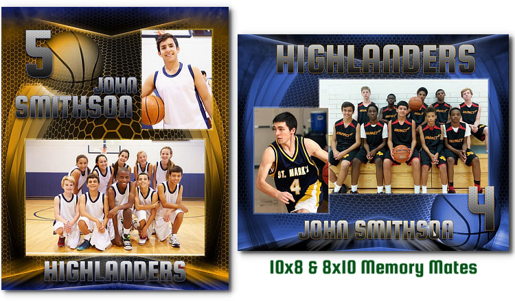 Basketball Memory Mates Templates