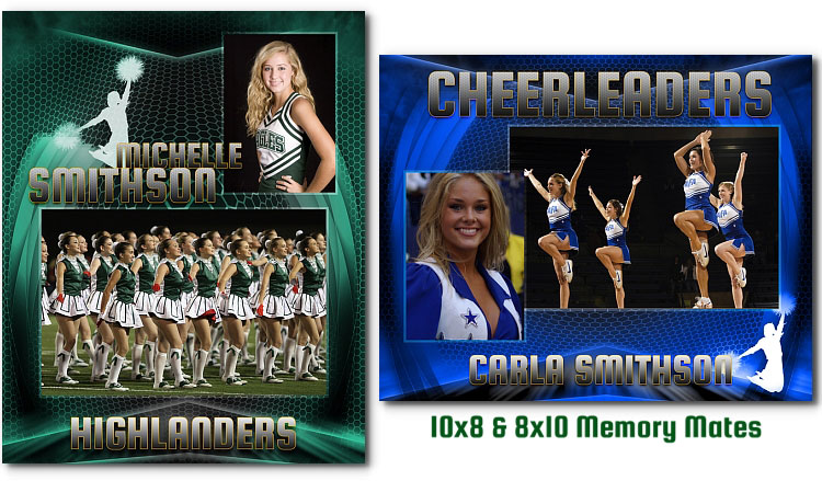 Cheerleading Memory Mates Templates