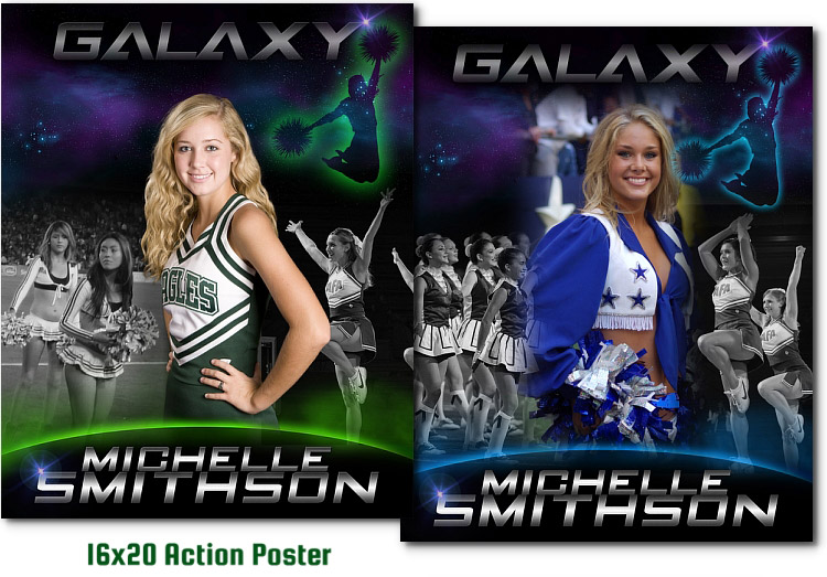 Cheerleading Photoshop Templates