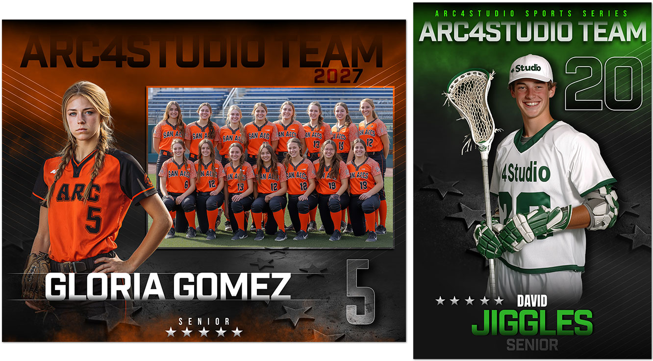 Legacy Sports Photoshop Templates