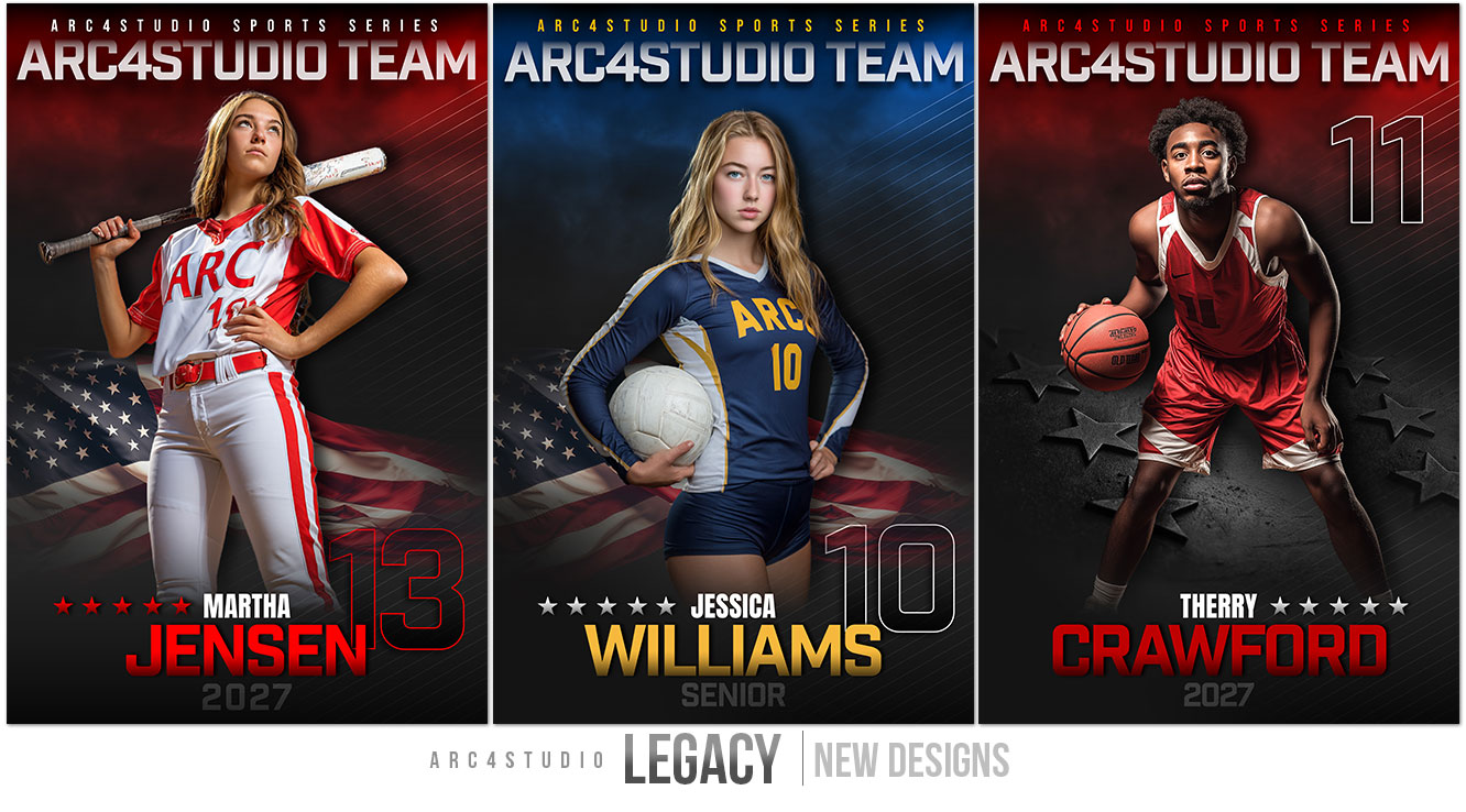 Legacy Sports Photoshop Templates