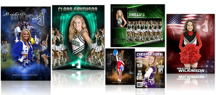 Cheerleading Photoshop Templates