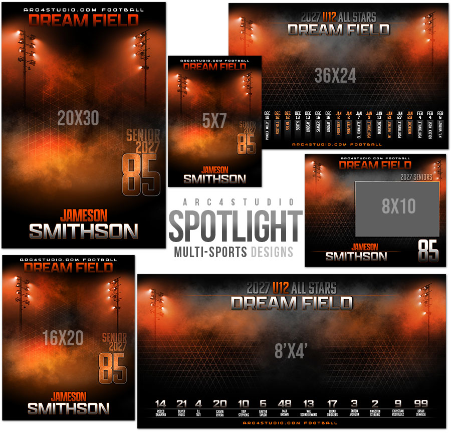 Spotlight Sports Photoshop Templates
