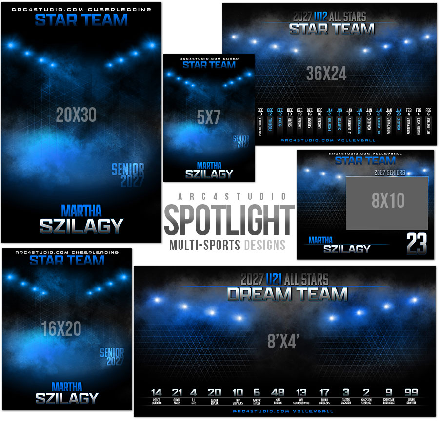 Spotlight Sports Photoshop Templates
