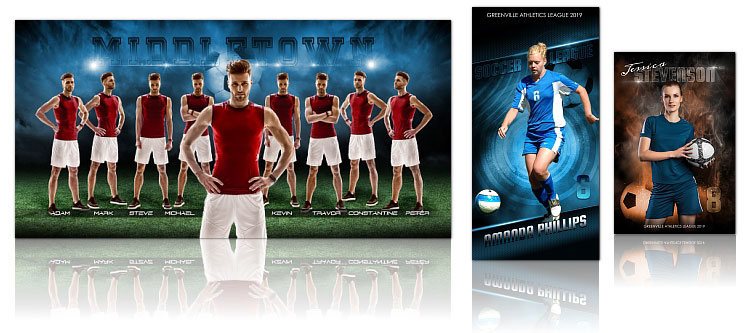 Soccer banner templates