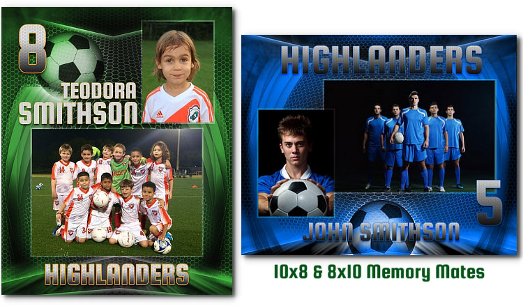 Soccer Memory Mates Templates