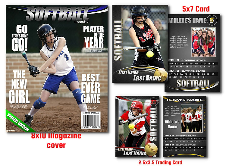 Softball Photoshop Templates