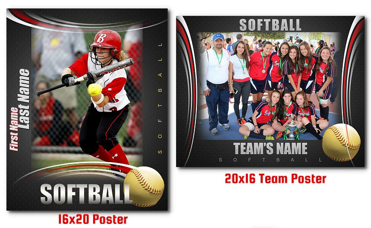 Softball Photoshop Templates