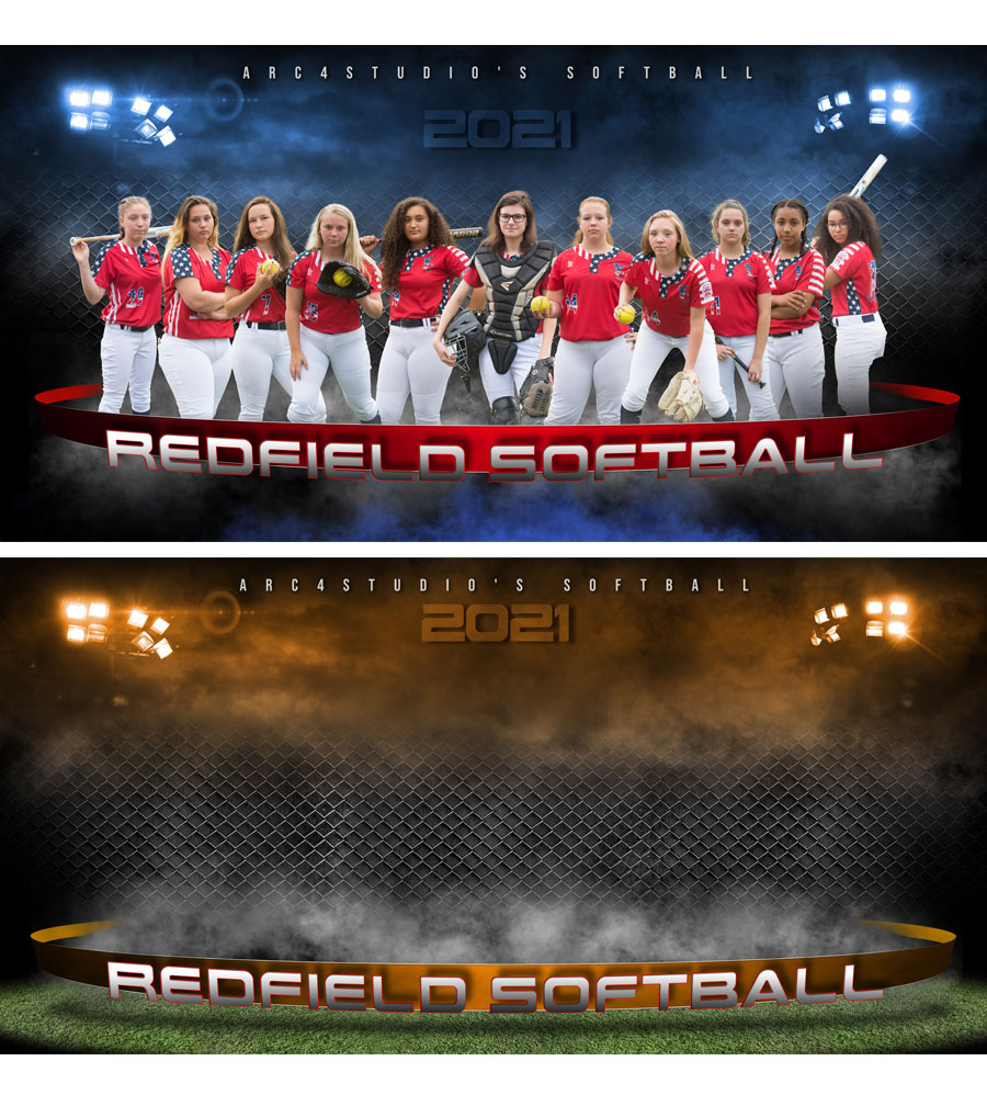 SoftballPhotoshop banner Templates