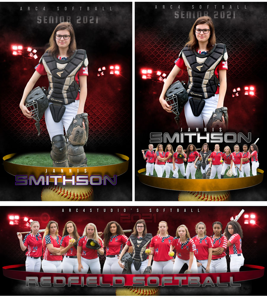 Softball Photoshop Templates