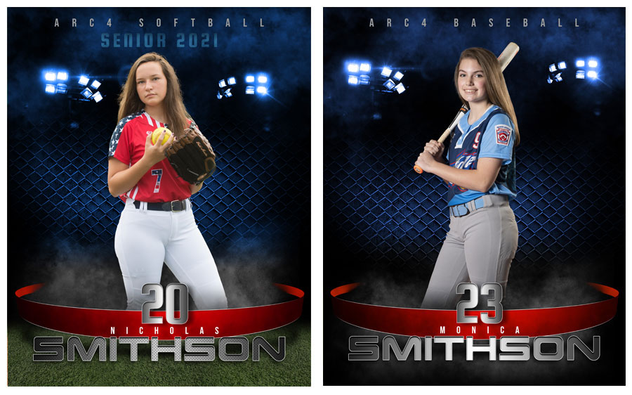 Softball Photoshop Templates