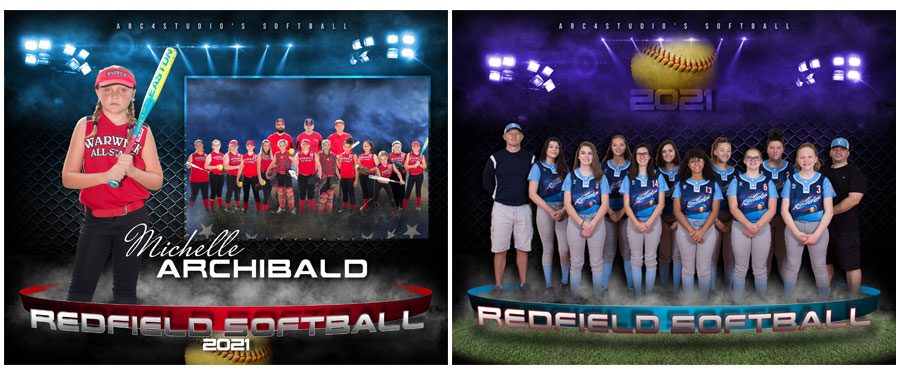 Softball Photoshop Templates