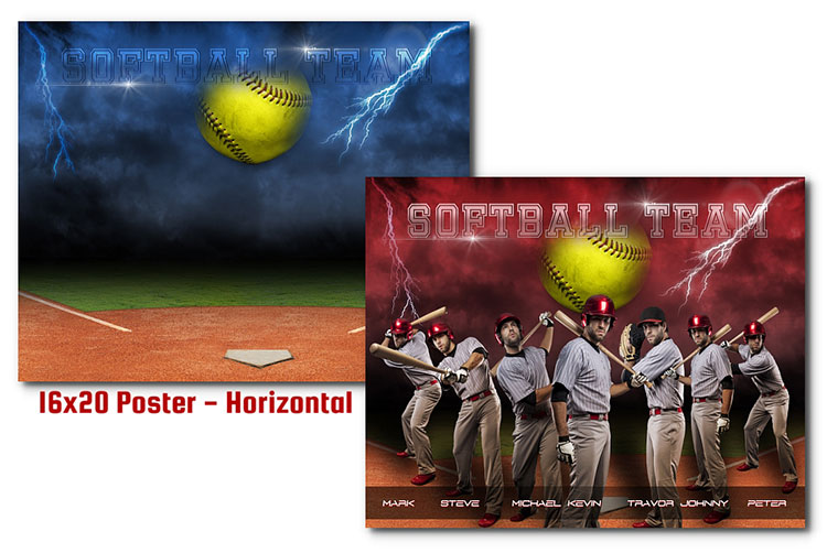 Softball THUNDER 44.99 ARC4Studio Templates for