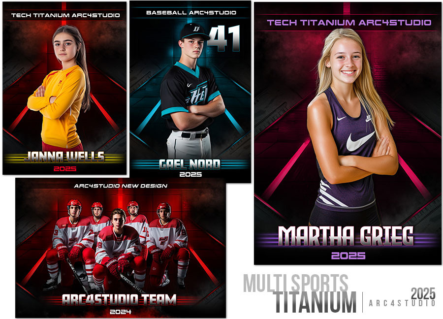 Titanium Sports Photoshop Templates