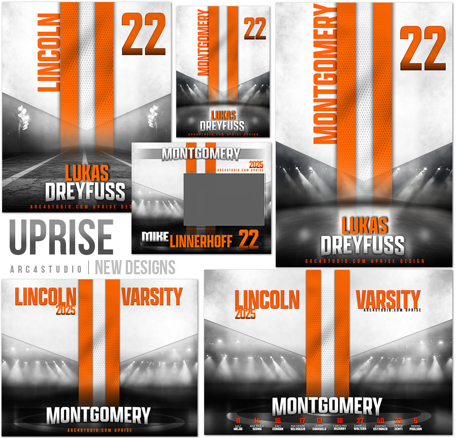 Uprise Sports Photoshop Templates
