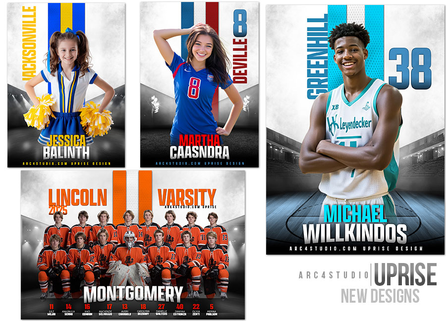 Uprise Sports Photoshop Templates